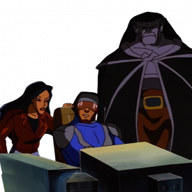 Elisa Maza, Bruno, and Goliath